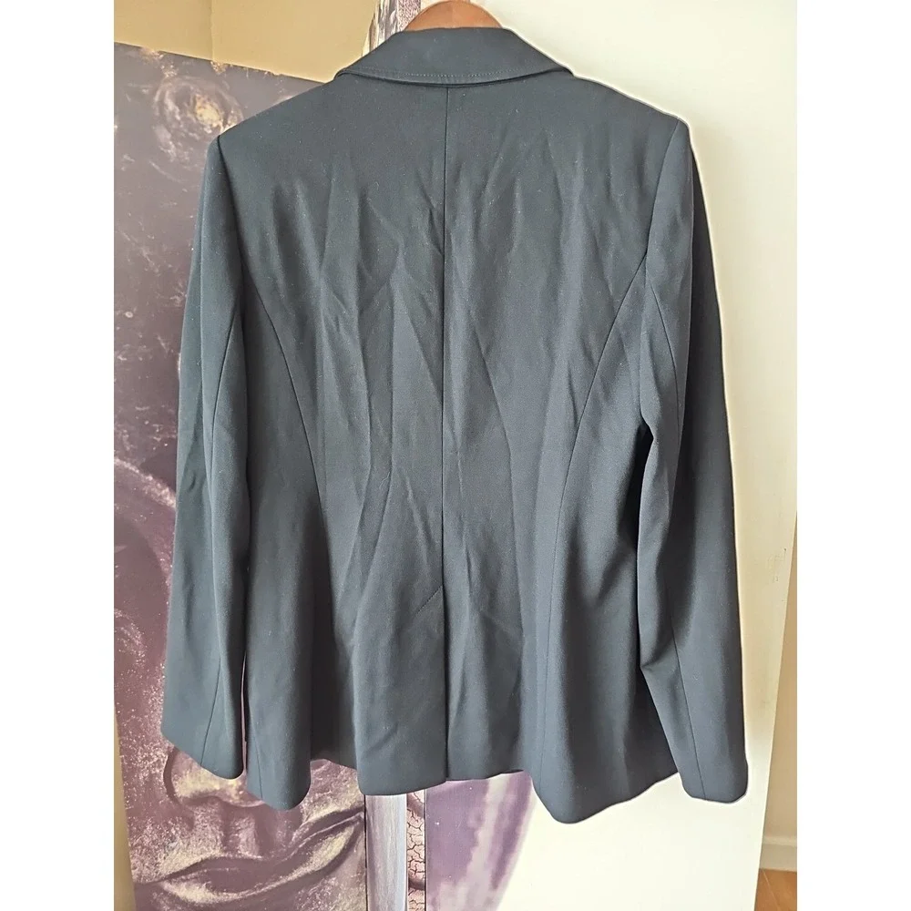Escada Navy Blue Double Breasted BEVEN Viscose Blend Blazer Size 42 YJ01 - Picture 5 of 9